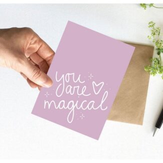 positiviteit quotes you are magical met edelsteen te bestellen bij adem en lach